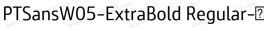 PTSansW05-ExtraBold Regular字体转换